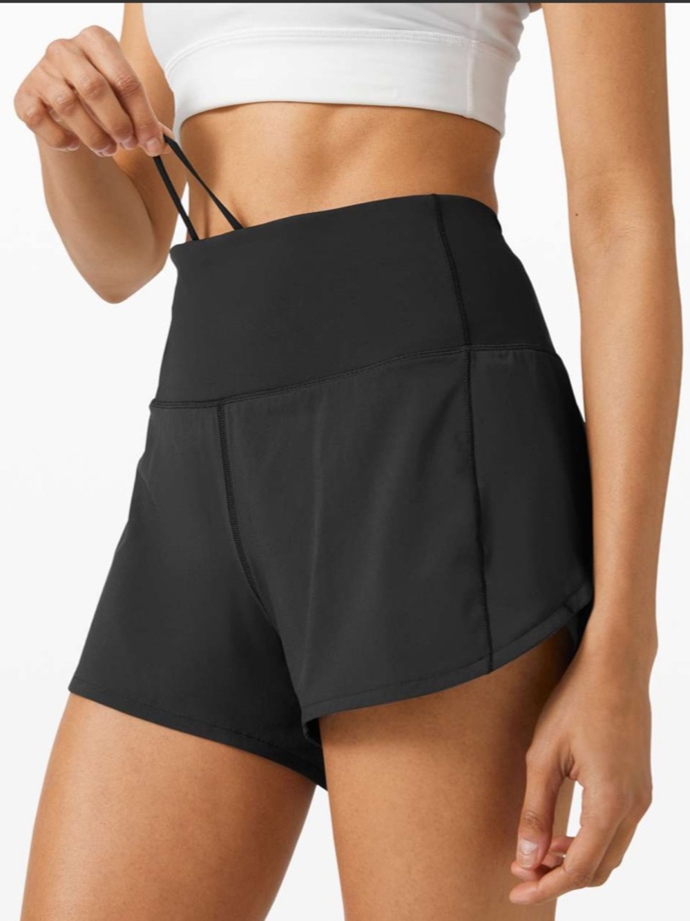 Lululemon Speed Up High-Rise Short 4" *Long
Black Size 8 Medium
